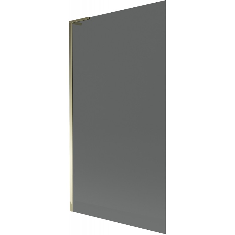Mexen Next L параван за вана 1-крила 100 x 150 cm, графит, златен - 895-100-000-03-40-50