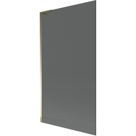 Mexen Next L параван за вана 1-крила 100 x 150 cm, графит, златен - 895-100-000-03-40-50