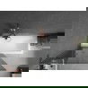 Mexen Next L екран за вана 1-крилен 90 x 150 см, графит, розово злато - 895-090-000-03-40-60