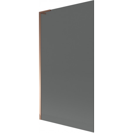 Mexen Next L параван за вана 1-крило 100 x 150 cm, графит, розово злато - 895-100-000-03-40-60