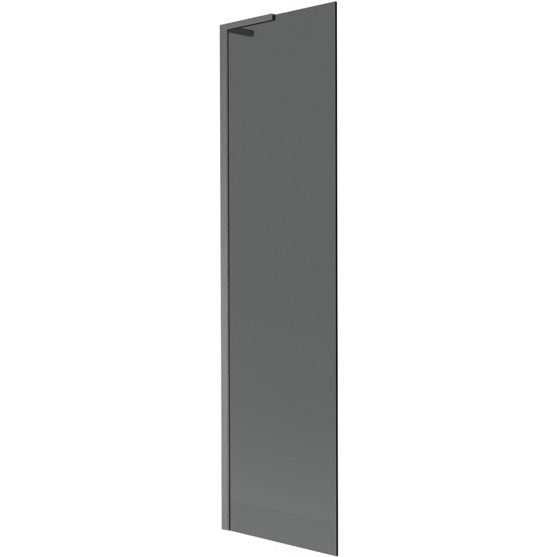 Mexen Next L параван за вана 1-крилен 50 x 150 см, графит, четкано gun gray - 895-050-000-03-40-66