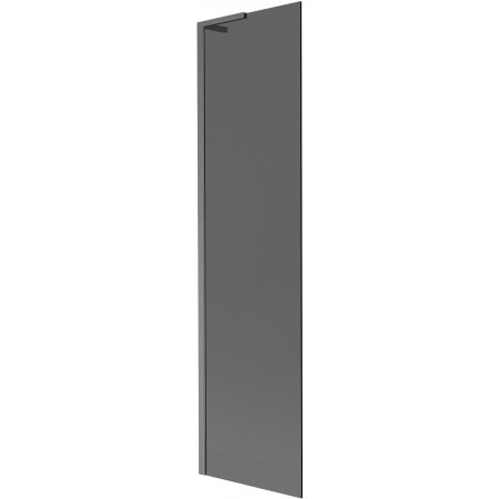 Mexen Next L параван за вана 1-крилен 50 x 150 см, графит, четкано gun gray - 895-050-000-03-40-66