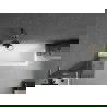 Mexen Next L параван за вана 1-крилен 50 x 150 см, графит, четкано gun gray - 895-050-000-03-40-66