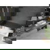 Mexen Next L параван за вана 1-крилен 80 x 150 см, графит, четкан пистолетно сиво - 895-080-000-03-40-66