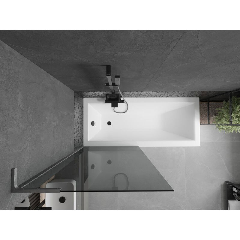 Mexen Next L сгъваем екран за вана 1-крилен 80 x 150 см, графит, четка сив пистолет - 895-080-000-03-40-66