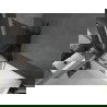 Mexen Next L параван за вана 1 крило 90 x 150 cm, графит, четкано gun gray - 895-090-000-03-40-66