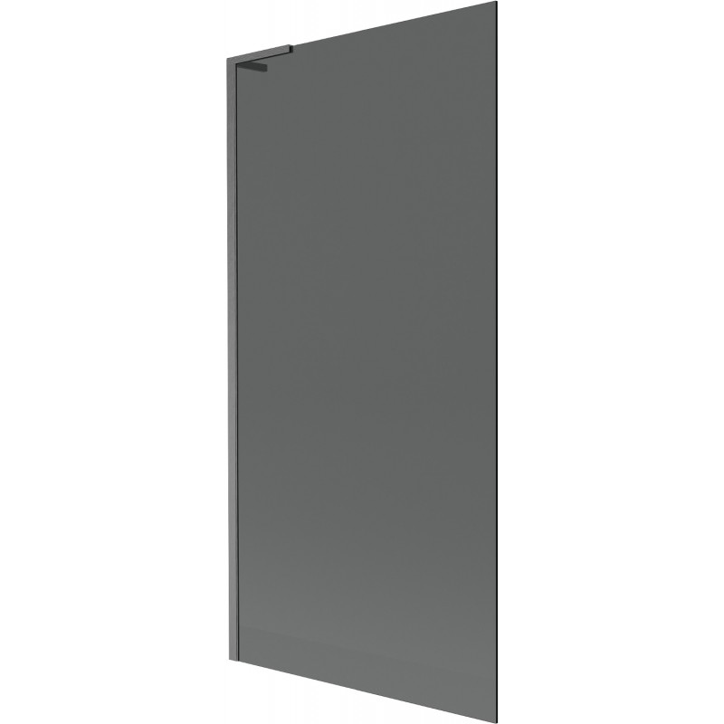 Mexen Next L параван за вана 1 крило 90 x 150 cm, графит, четкано gun gray - 895-090-000-03-40-66