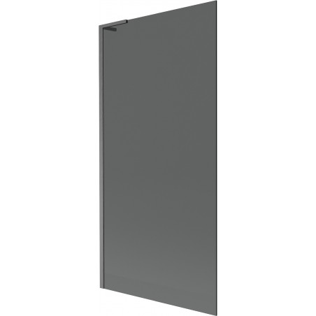 Mexen Next L параван за вана 1 крило 90 x 150 cm, графит, четкано gun gray - 895-090-000-03-40-66