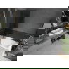 Mexen Next L параван за вана 1-крилен 100 x 150 см, графит, четка gun gray - 895-100-000-03-40-66