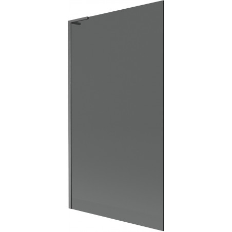 Mexen Next L параван за вана 1-крилен 100 x 150 см, графит, четка gun gray - 895-100-000-03-40-66