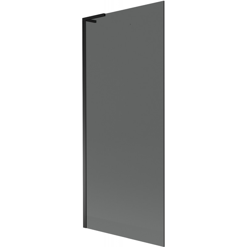 Mexen Next L преграда за вана с едно крило 80 x 150 см, графит, черен - 895-080-000-03-40-70