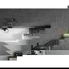 Mexen Next L параван за вана 1-крилен 100 x 150 cm, графит, черен - 895-100-000-03-40-70