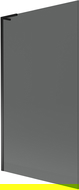 Mexen Next L параван за вана 1-крилен 100 x 150 cm, графит, черен - 895-100-000-03-40-70