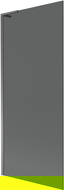 Mexen Next L параван за вана 1-крилен 80 x 150 см, графит, gun metal - 895-080-000-03-40-95