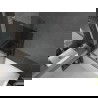 Mexen Next L сграждена баня с 1 крило 100 x 150 см, графит, четкан никел - 895-100-000-03-40-97