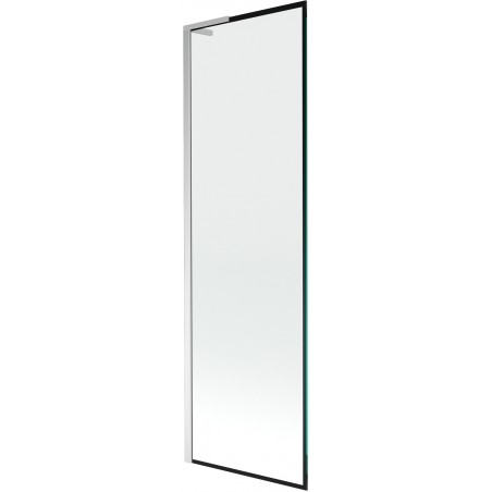 Mexen Next L параван за вана с 1 крило 60 x 150 см, черна рамка, хром - 895-060-000-03-70-01