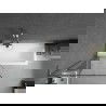 Mexen Next L параван за вана 1-крилeн 80 x 150 см, черен десен, хром - 895-080-000-03-70-01