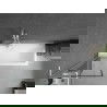 Mexen Next L параван за вана с 1 крило 60 x 150 см, черен мотив, бял - 895-060-000-03-70-20