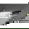 Mexen Next L параван за вана 1-крилов 70 x 150 см, черен модел, бял - 895-070-000-03-70-20