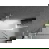 Mexen Next L стъклен параван за вана, 1-крилен 100 x 150 см, черен модел, бял - 895-100-000-03-70-20
