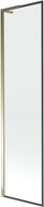 Mexen Next L параван за вана с 1 крило 50 x 150 см, черна рамка, злато - 895-050-000-03-70-50