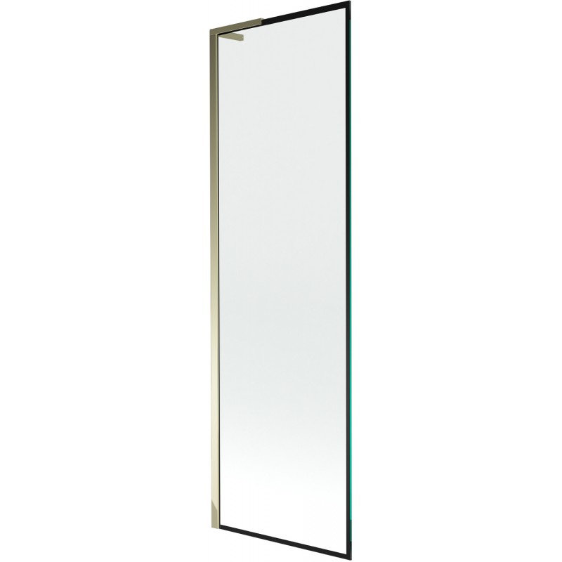 Mexen Next L параван за вана 1-крилo 60 x 150 см, черна рамка, златен - 895-060-000-03-70-50