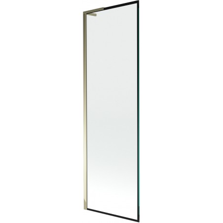 Mexen Next L параван за вана 1-крилo 60 x 150 см, черна рамка, златен - 895-060-000-03-70-50