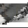 Mexen Next L преграда за вана 1-крилна 80 x 150 см, черен шаблон, златист - 895-080-000-03-70-50
