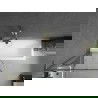 Mexen Next L преграда за вана 1-крилна 80 x 150 см, черен шаблон, златист - 895-080-000-03-70-50