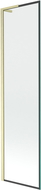 Mexen Next L параван за вана 1-крилен 50 x 150 см, черна рамка, златист четкан - 895-050-000-03-70-55