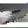 Mexen Next L параван за вана с едно крило 90 x 150 см, черен дизайн, розово злато - 895-090-000-03-70-60