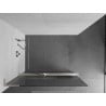 Mexen Kioto+ L стена за душ с полка Walk-in 70 x 200 см, матово стъкло, четкан никел - 800-070-123-97-09