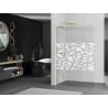 Mexen Kioto L стенна душа Walk-in 90 x 200 см, бял модел, златен хром - 800-090-103-55-85