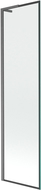 Mexen Next L параван за баня с едно крило 50 x 150 см, черна рамка, матово сиво - 895-050-000-03-70-66