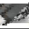 Mexen Next L преграда за вана 1-крилна 80 x 150 см, черен мотив, четкан gun gray - 895-080-000-03-70-66