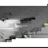 Mexen Next L параван за вана 1-крилен 90 x 150 см, черен дизайн, матиран сив цвят - 895-090-000-03-70-66