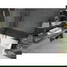 Mexen Next L параван за вана еднокрилен 100 x 150 см, черен десен, четкан пистолетно сиво - 895-100-000-03-70-66