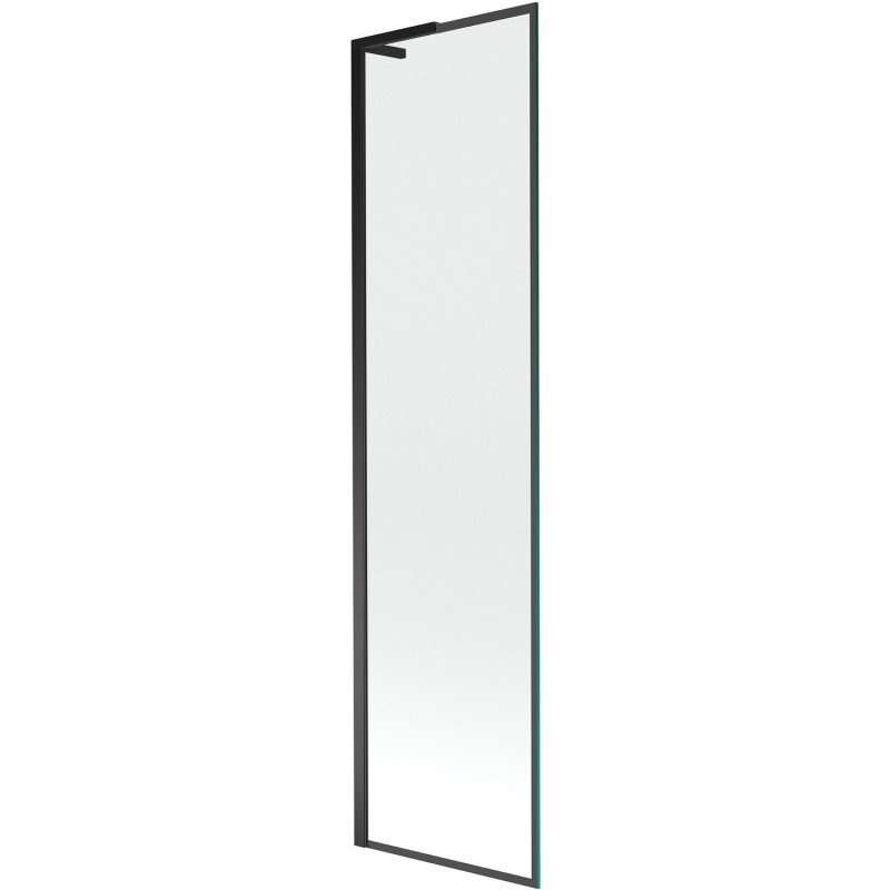 Mexen Next L параван за вана 1-крилен 50 x 150 см, черна рамка, черен - 895-050-000-03-70-70
