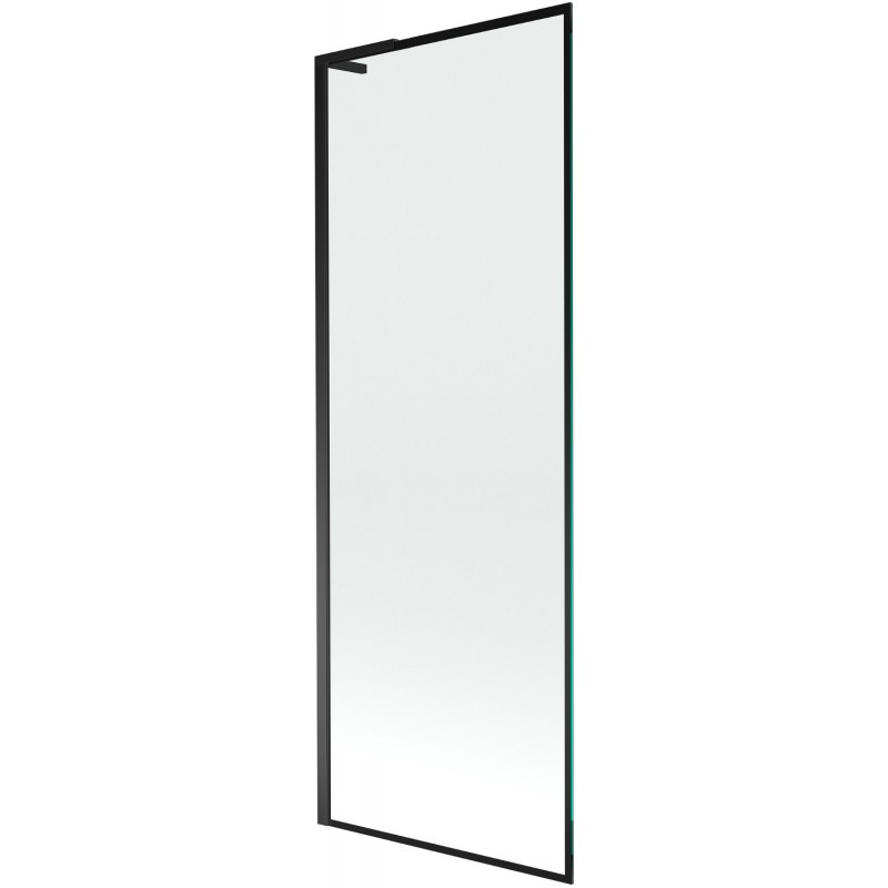 Mexen Next L параван за вана с 1 крило 70 x 150 см, черна рамка, черен - 895-070-000-03-70-70
