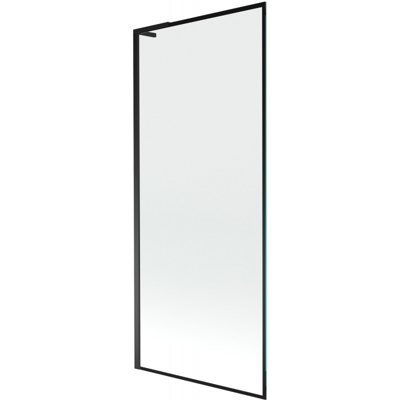 Mexen Next L стъклен параван за вана, 1-крилен, 80 x 150 см, черна рамка, черен - 895-080-000-03-70-70