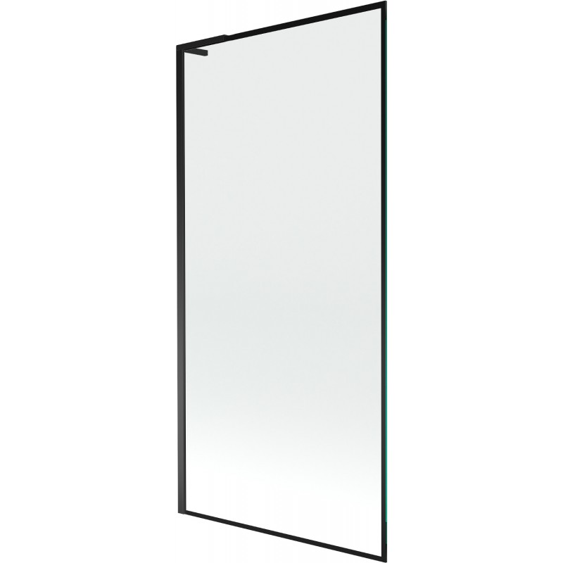 Mexen Next L параван за вана с едно крило 90 x 150 см, черна рамка, черен - 895-090-000-03-70-70