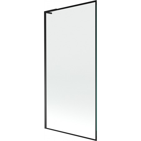 Mexen Next L параван за вана с едно крило 90 x 150 см, черна рамка, черен - 895-090-000-03-70-70
