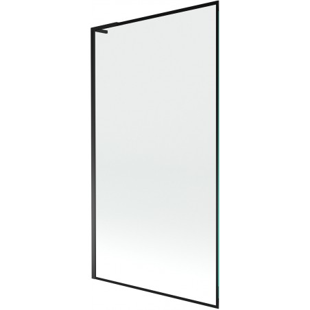 Mexen Next L параван за вана с 1 крило 100 x 150 см, черна рамка, черен - 895-100-000-03-70-70