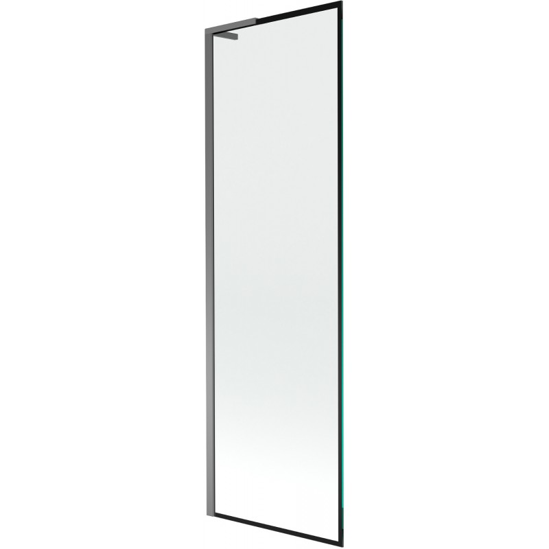 Mexen Next L екран за вана 1-крилен 60 x 150 cm, черен модел, gun metal - 895-060-000-03-70-95