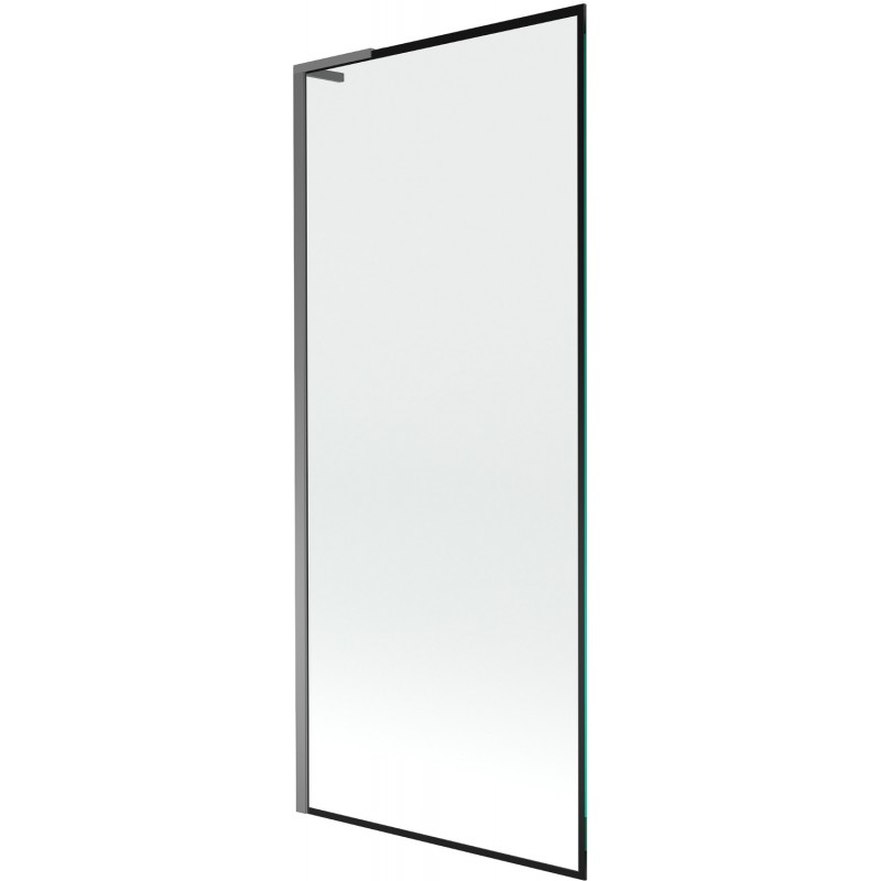 Mexen Next L параван за вана с едно крило 80 x 150 cm, черна рамка, gun metal - 895-080-000-03-70-95