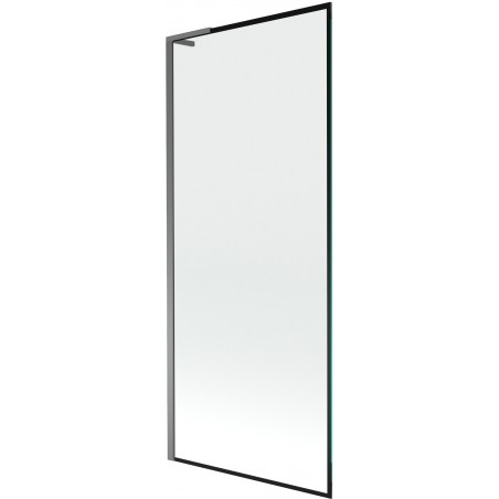 Mexen Next L вана параван с 1 крило 80 x 150 см, черен мотив, gun metal - 895-080-000-03-70-95