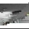 Mexen Next L параван за вана с 1 крило 100 x 150 см, черен десен, gun metal - 895-100-000-03-70-95