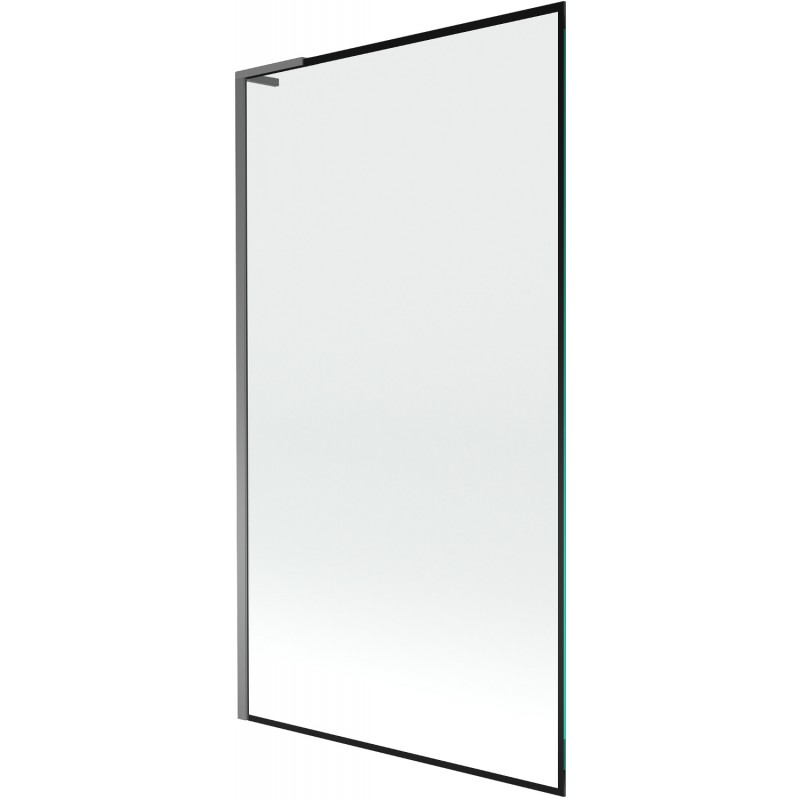 Mexen Next L преграда за вана 1-крило 100 x 150 cm, черна рамка, gun metal - 895-100-000-03-70-95