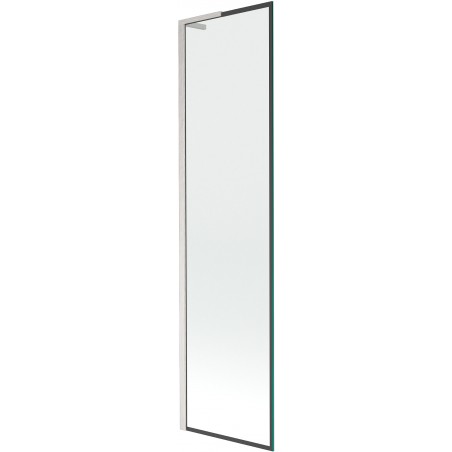 Mexen Next L параван за вана 1-крилен 50 x 150 см, черна рамка, четкан никел - 895-050-000-03-70-97