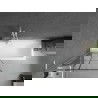 Екран за вана Mexen Next L, 1-частен, 80 x 150 cm, черен мотив, бял - 895-080-000-03-77-20